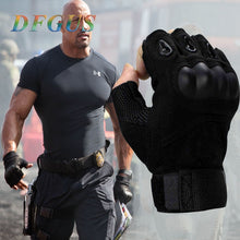 Load image into Gallery viewer, 2018 Sale Us Army Men's Tactical Gloves Outdoor Sports Half Finger Military Combat Anti-Slip Carbon Fiber Shell Tactical Gloves