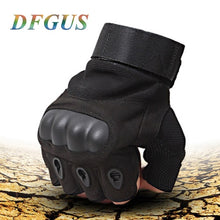 Load image into Gallery viewer, 2018 Sale Us Army Men's Tactical Gloves Outdoor Sports Half Finger Military Combat Anti-Slip Carbon Fiber Shell Tactical Gloves